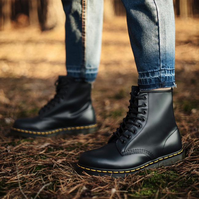 Giày Dr. Martens 1460 Navy Smooth Ankle Boots 10072410 - Ảnh 2