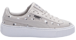 Giày Puma Suede Platform Dots Jr 'Silver Gray' 368991-02