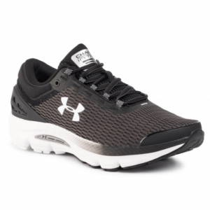 Alternative view of Giày Under Armour Charged Intake 3 Black White 3021229-004