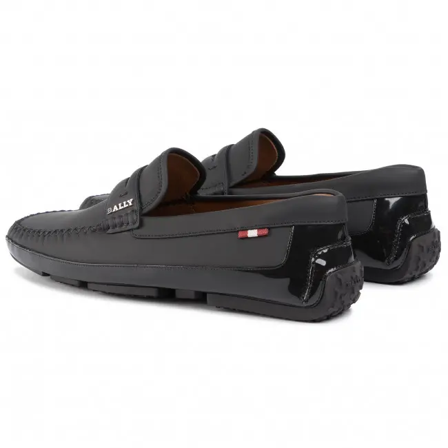 Alternative view of Giày Bally Men's Black Pintos Leather Loafers 'Black' 6222970