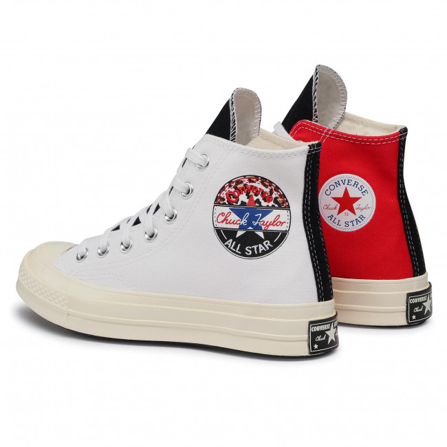 Giày Converse Chuck 70 Hi 'Logo Play White Rush Blue' 166747C - Ảnh 3
