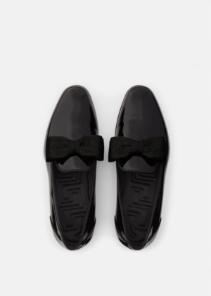Alternative view of Giày Versace Leather Bow Slippers Black 1003699-1A02333-1B000