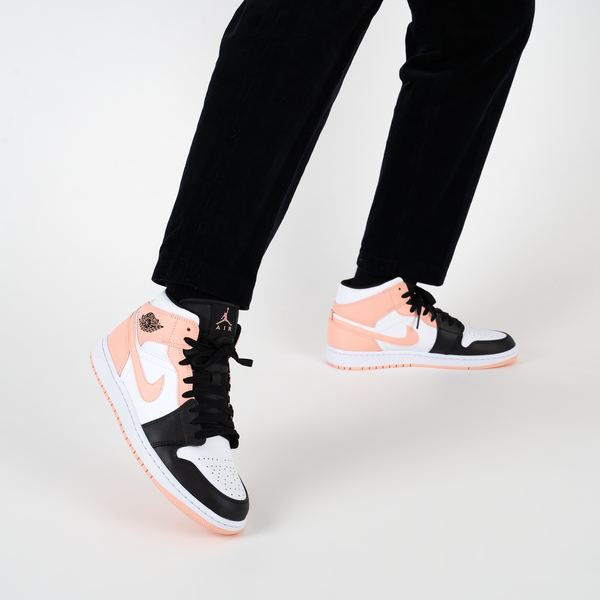 Giày Nike Air Jordan 1 Mid 'Arctic Orange Black Toe' 554724-133 - Ảnh 2