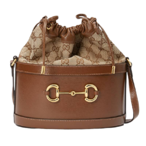 Túi Gucci Brown Gucci Horsebit 1955 Bucket Bag 602118 1DBUG 2363