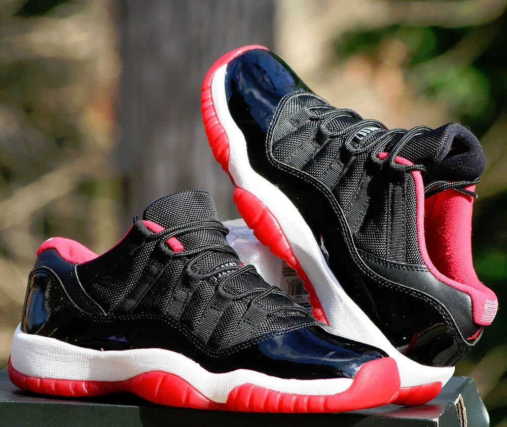 Giày Nike Air Jordan 11 Retro Low BP 'Bred' 505835-012 - Ảnh 4