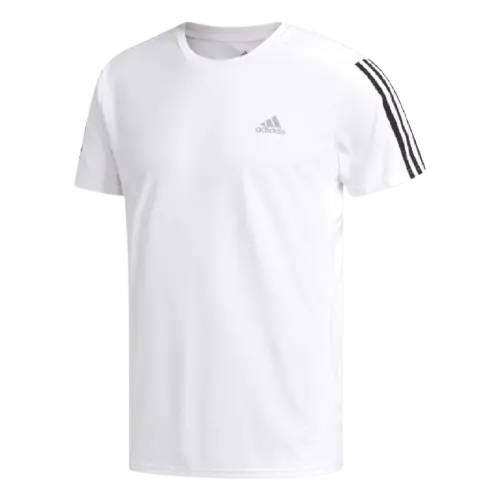 Áo Adidas Running 3 Stripes Tee White DN9041