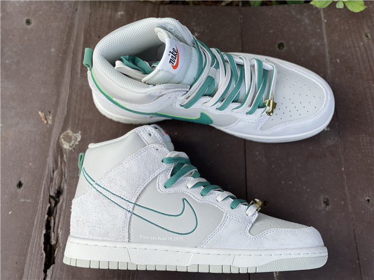 Giày Nike Dunk High SE 'First Use Pack Green Noise' DH0960-001 - Ảnh 9