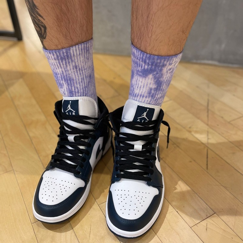 Giày Nike Air Jordan 1 Mid 'Armory Navy' 554724-411 - Ảnh 6