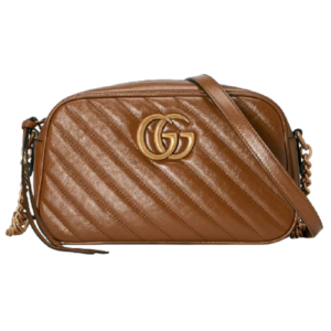 Túi Gucci GG Marmont Small Matelassé Shoulder Brown Leather 447632-0OLFT-2535