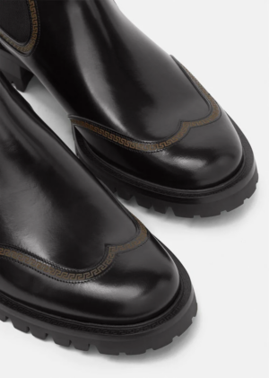 Alternative view of Giày Versace Leather Chelsea Boots Black 1000777-D9VAC-1B000
