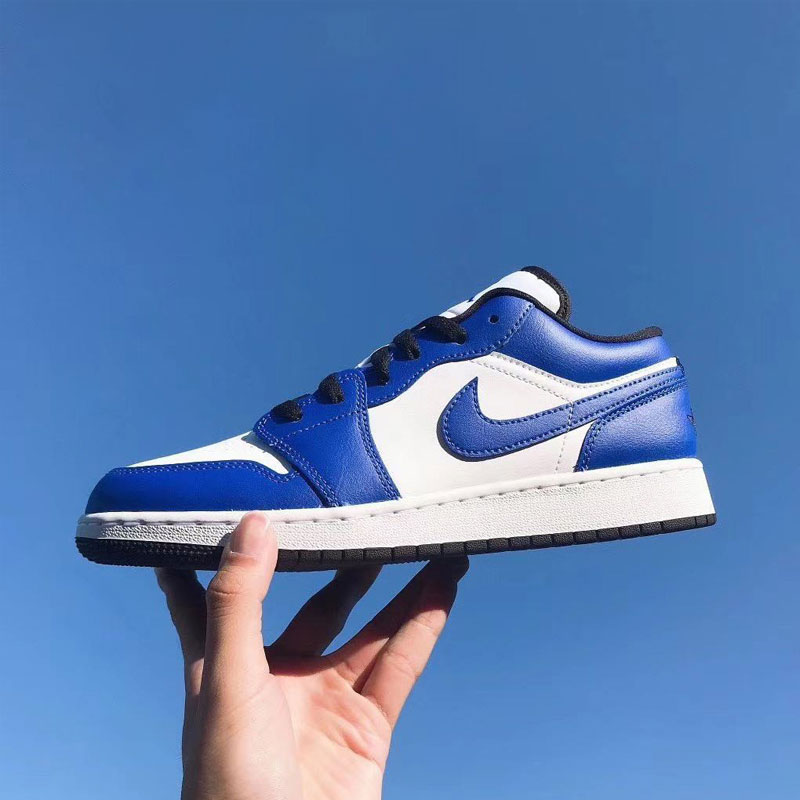 Giày Nike Air Jordan 1 Low GS 'Game Royal' 553560-124 - Ảnh 3