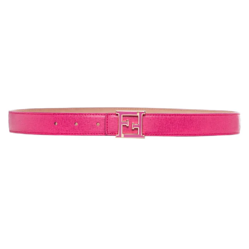 Thắt Lưng Fendi 'Crayons' Pink Saffiano Leather Belt 8C0496-00F09-F0PXB