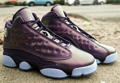Giày Nike Air Jordan 13 Retro Premium HC GS 'Dark Raisin' AA1236-520 - Ảnh 5