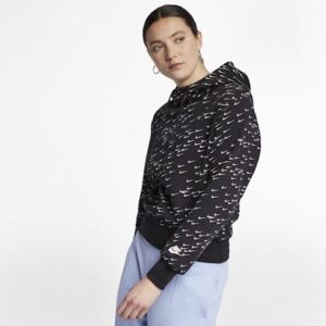 Alternative view of Áo Nike Womens X-Small All Over Print Hoodie Print Swoosh Hoodie AV8342-010