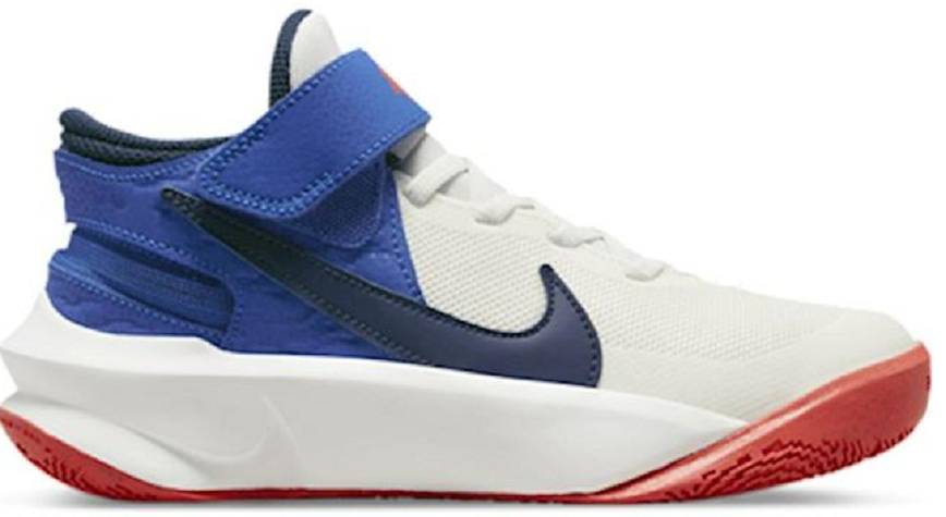 Giay Nike Team Hustle D 10 FlyEase Older Kids' 'White Blue' DD7303-103