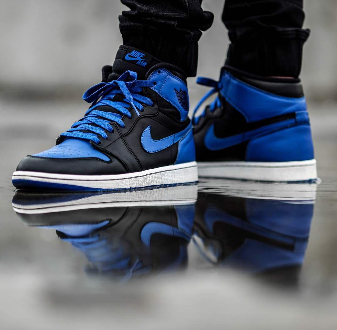 Giày Nike Air Jordan 1 Mid 'Hyper Royal' 554724-077 - Ảnh 5