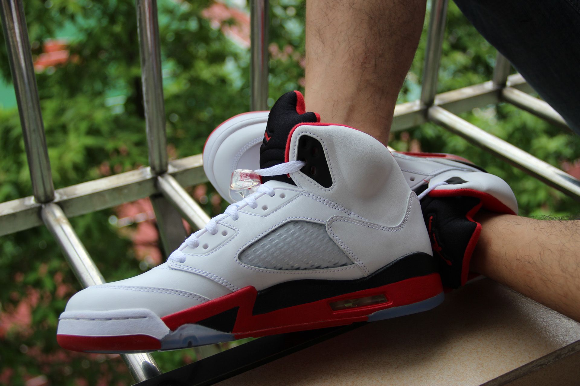 Giày Nike Air Jordan 5 Retro 'Fire Red' 2013 136027-120 - Ảnh 6