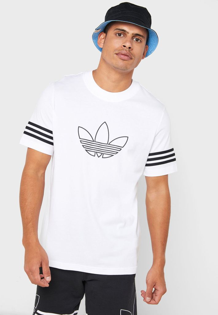 Áo Adidas Outline Tee White FM3894 - Ảnh 5