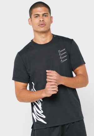 Alternative view of Áo Nike Short Sleeve Training Top Black CJ4619-010
