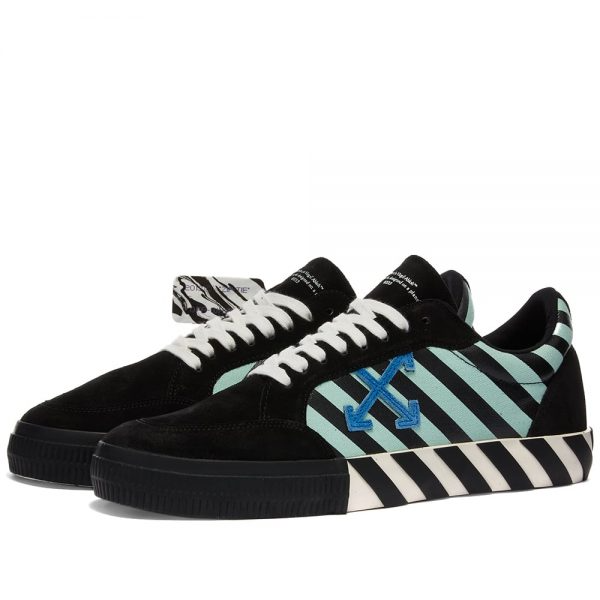 Giày Off-White Vulc Sneaker Low Black Green OMIA085R21LEA006-1045 - Ảnh 7