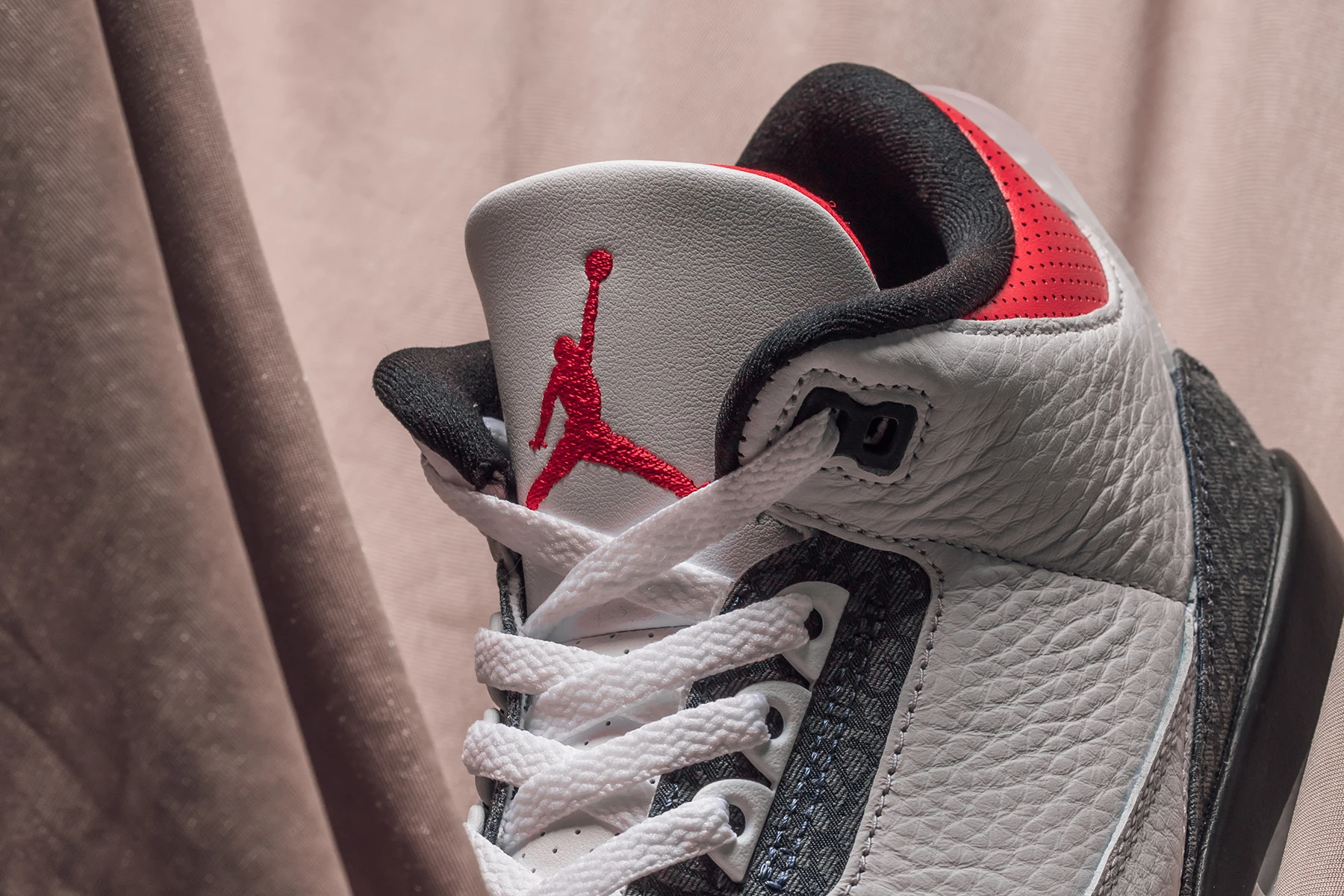 Giày Nike Air Jordan 3 Retro Denim SE GS 'Fire Red' CZ6634-100 - Ảnh 5