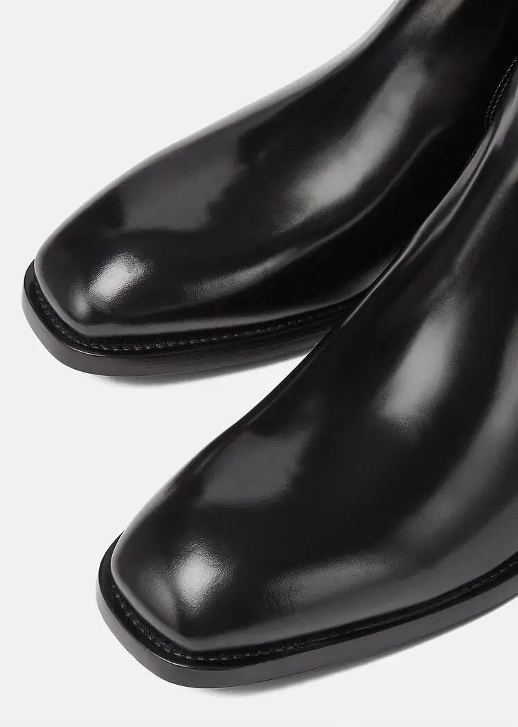 Alternative view of Giày Versace V Leather Boots Black 1000786-1A00695-1B000