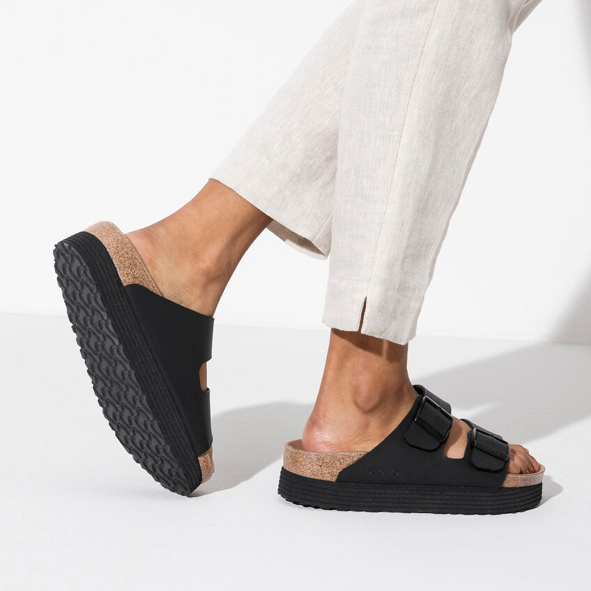 Dep Birkenstock Arizona Platform Vegan 'Black' 1018520