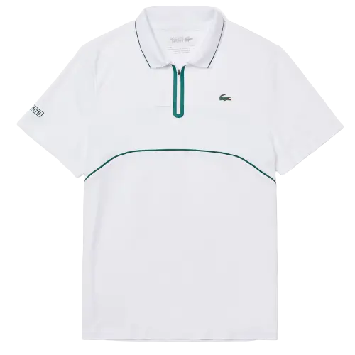 Áo Lacoste Piqué Zip Tennis Polo Shirt DH9658-51-OKR