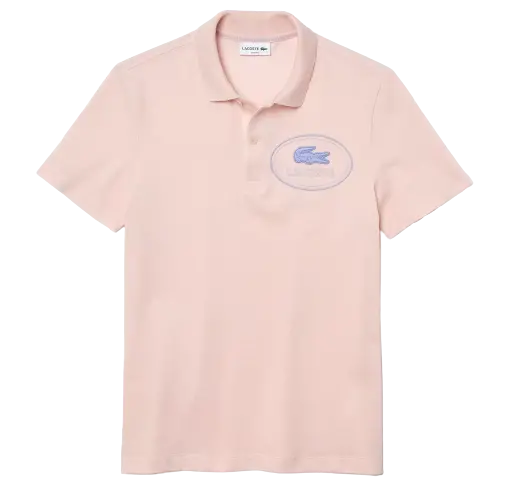 Áo Lacoste Slim Fit Embroidered Crocodile 'Pink' PH9733-ADY