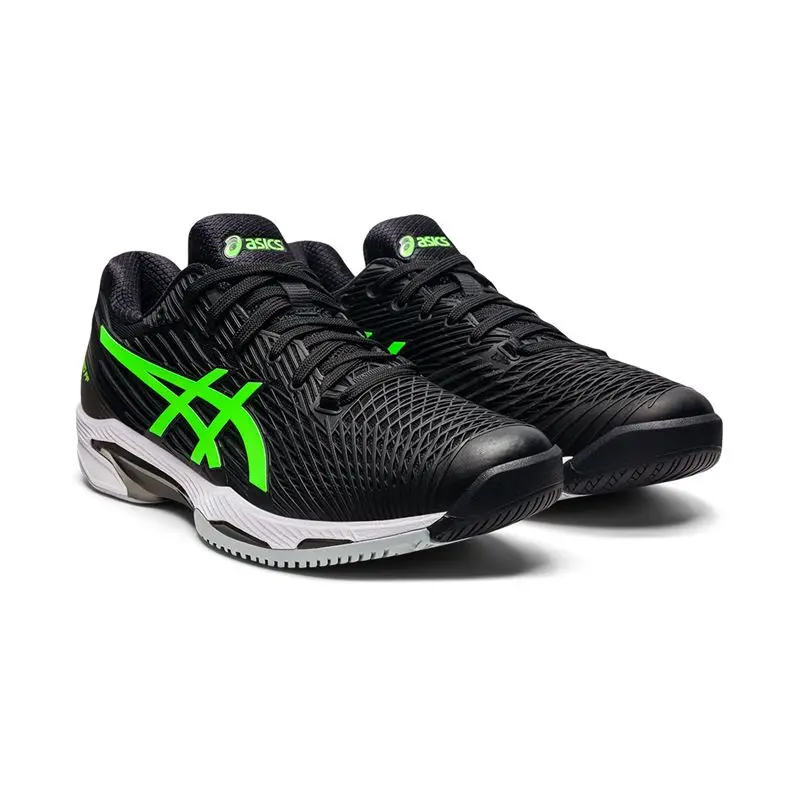 Alternative view of Giày Tennis Asics Solution Speed FF 2 'Black Green Gecko' 1041A182-003