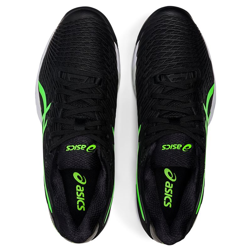 Giày Tennis Asics Solution Speed FF 2 'Black Green Gecko' 1041A182-003 - Ảnh 5