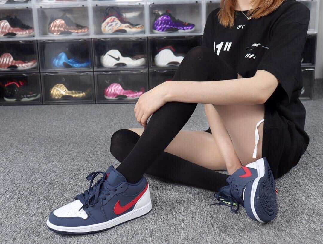Giày Nike Air Jordan 1 Low USA GS CV9844-400 - Ảnh 3