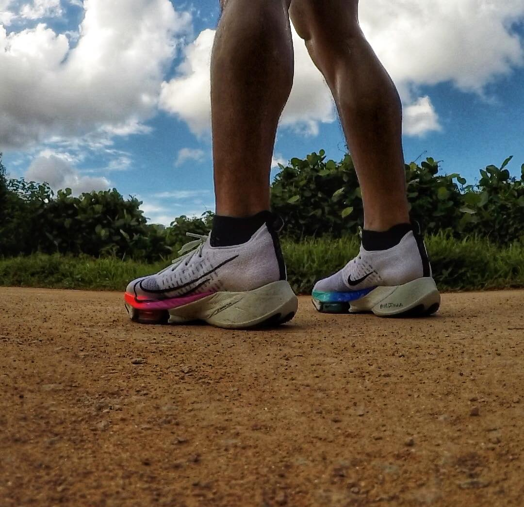 Giày Nike Air Zoom Tempo Next% Flyknit White Hyper Violet CI9923-100 - Ảnh 6