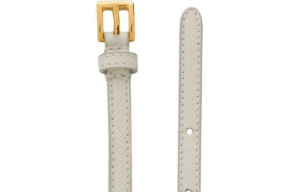 Alternative view of Thắt Lưng Prada Gold Stud Embellished Thin Leather Belt 1CM1412AWVF0009