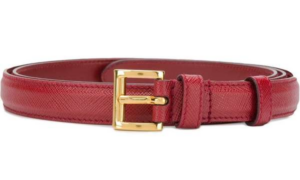 Thắt Lưng Prada Square Buckle Red Calfskin Belt 1CC291053F068Z