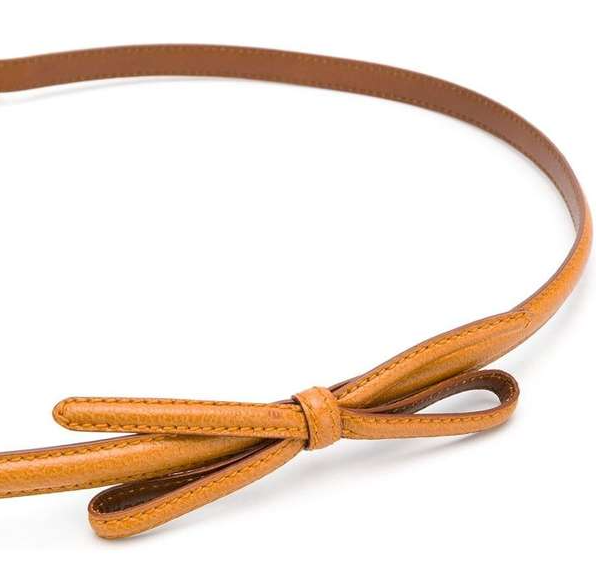 Thắt Lưng Prada Brown Bow Detail Skinny Belt 1CC156053F098L - Ảnh 2