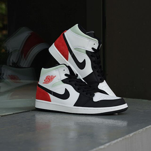 Giày Nike Air Jordan 1 Mid SE 'Union Black Toe' BQ6931-100 - Ảnh 10