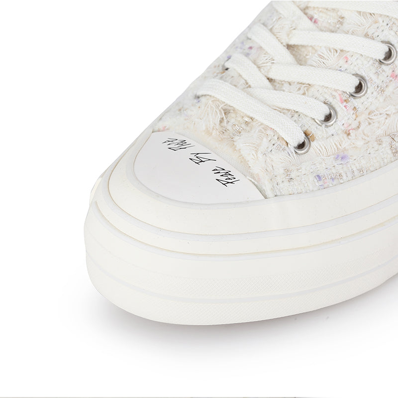 Giay xVESSEL G.O.P. Slip On 'White Tweed'