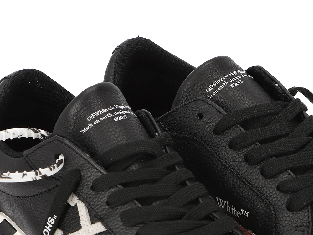 Giày Off-White Vulc Sneaker Low 'Black White' OMIA085E20LEA001-1001 - Ảnh 9