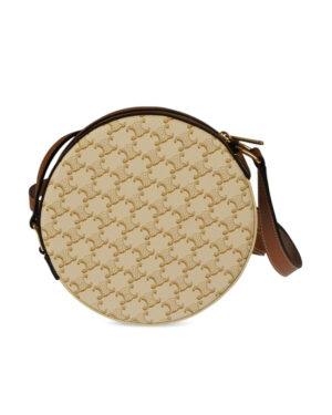 Alternative view of Túi Celine Round Purse On Strap 'White Tan' 10G342CAM-01TA