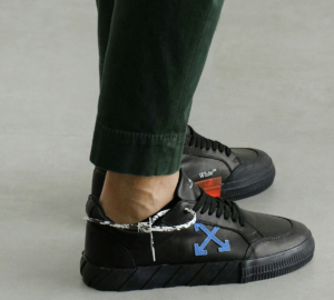 Alternative view of Giày Off-White Vulc Sneaker Low 'Black Blue' OMIA085R21LEA001-1045