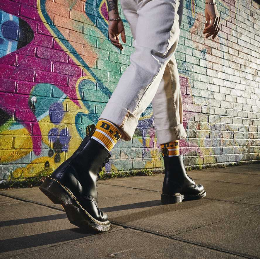 Giày Dr.Martens 1460 Women's Smooth Leather Lace Up 'Black' 11821006 - Ảnh 2