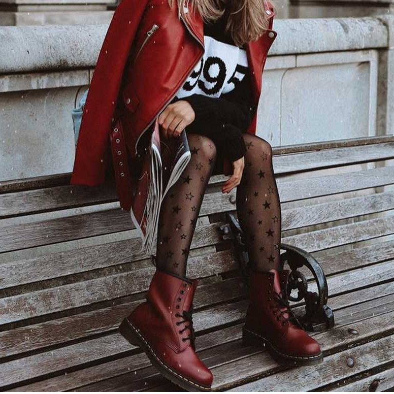 Giày Dr. Martens 1460 Cherry Red Smooth Leather Ankle Boots 11822600 - Ảnh 2