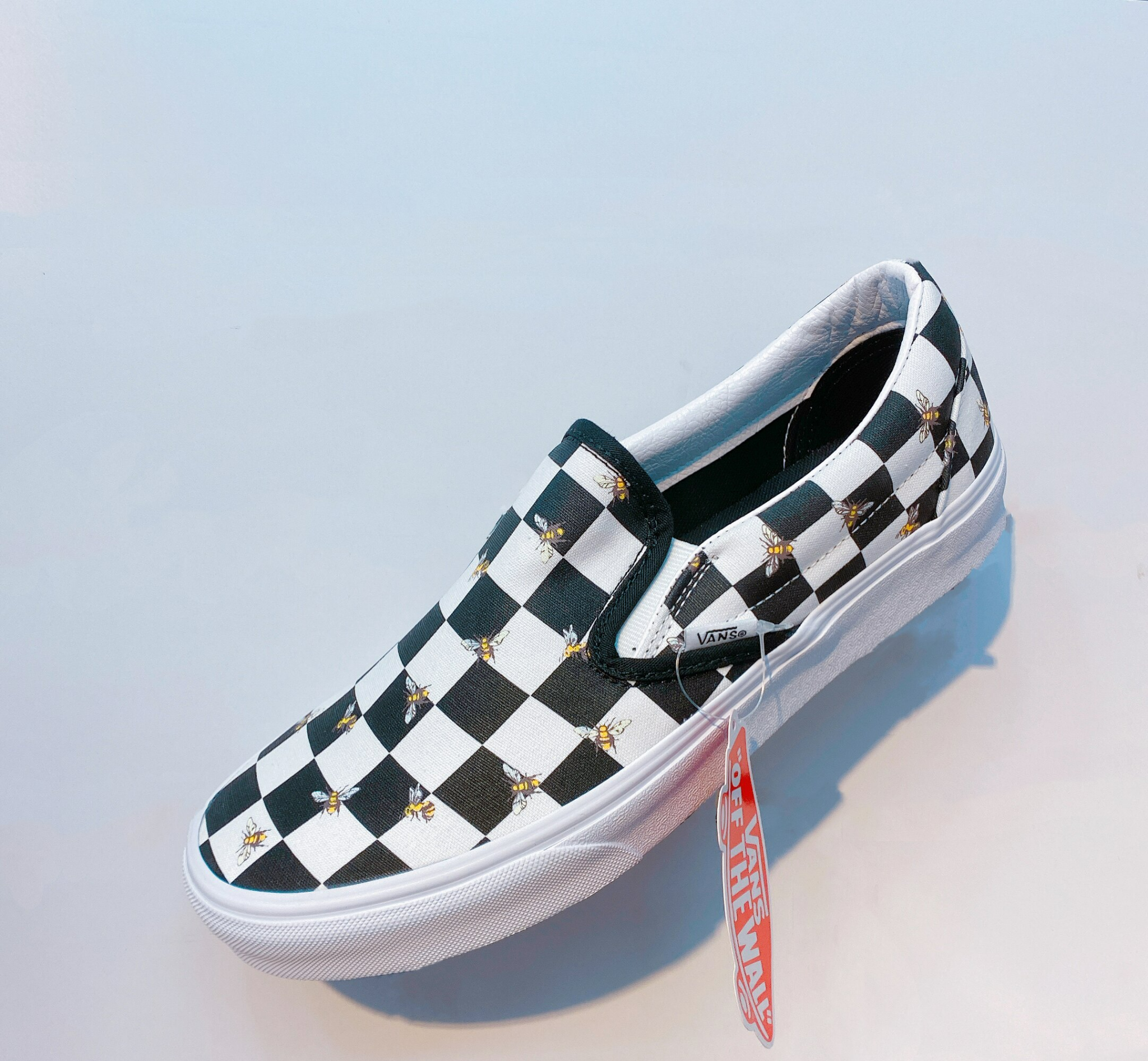 Giay Vans Slip On Checkerboard Bee Check 'Black' VN0A33TB9EH