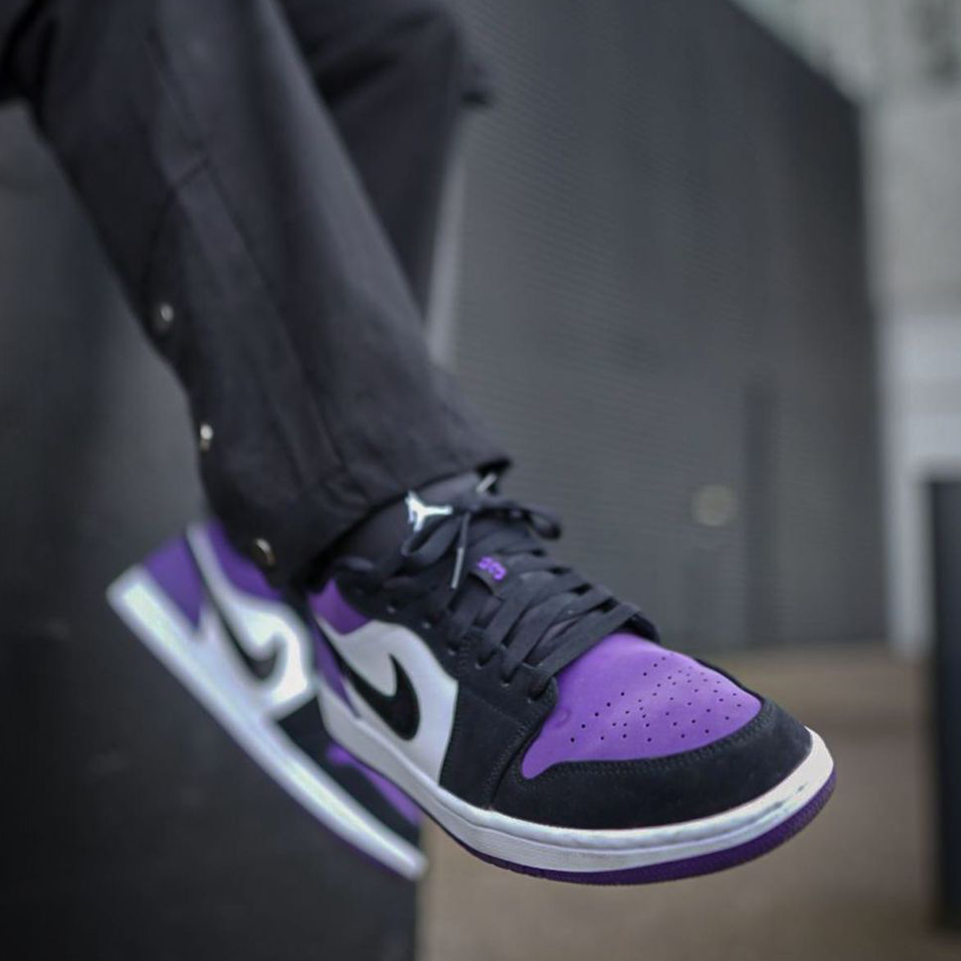 Giày Nike Air Jordan 1 Low 'Court Purple' 553558-125 - Ảnh 3