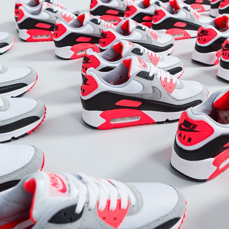 Giày Nike Air Max 90 'Infrared' 2020 CT1685-100 - Ảnh 2