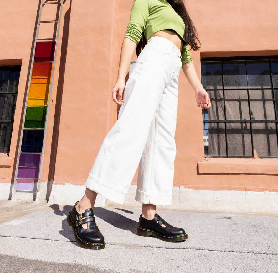 Giày Dr.Martens 8065 Smooth Leather Mary Jane 'Black' 12916001 - Ảnh 2