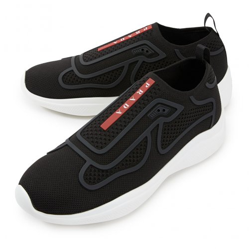 Giày Prada America's Cup Sneakers Black 4E3392_3KPL_F0967 - Ảnh 3