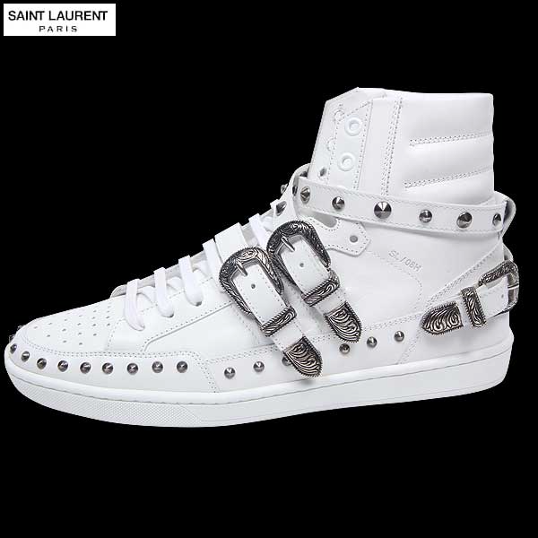 Giày Saint Laurent High Top 'White' 346798-AQ500-9089 - Ảnh 4