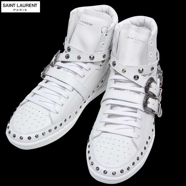 Giày Saint Laurent High Top 'White' 346798-AQ500-9089 - Ảnh 5